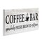 Stupell Industries Coffee Bar Cafe Rustic Sign Wall Plaque Art